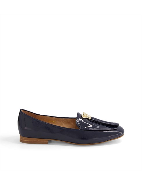 Marcell Navy Patent Leather Loafers