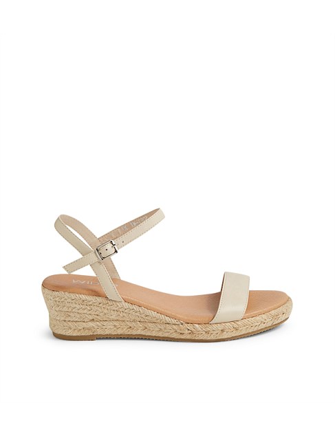 Sofi Milk Leather Espadrilles