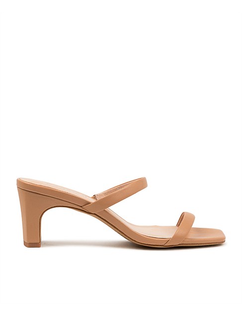 HAIL DARK NUDE LEATHER SANDALS