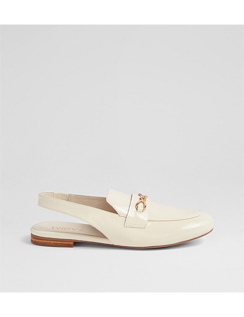 Grandrois Cream Patent Leather Loafers