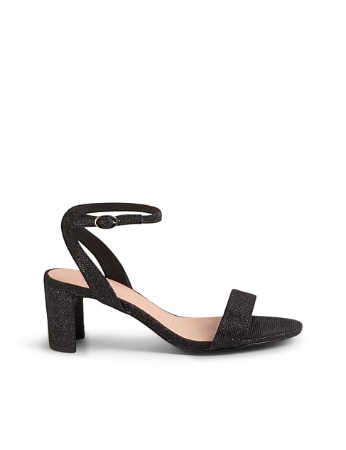 Finlee Black Mesh Sandals