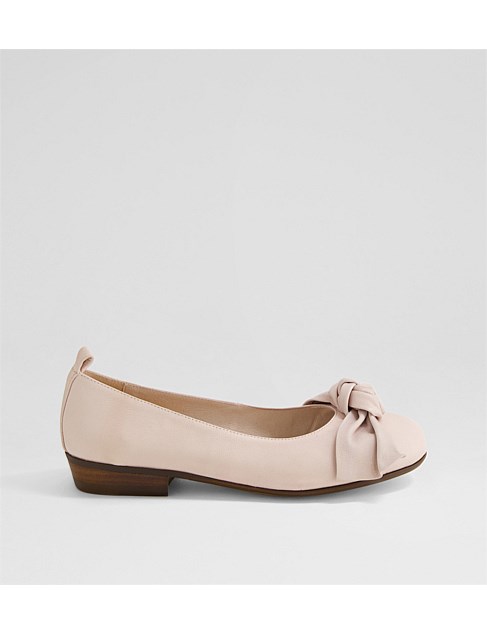 Daria Dusty Pink Leather Ballet Flats