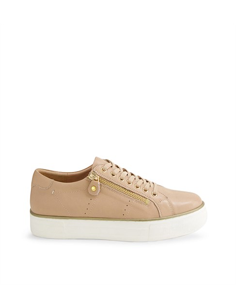 Feema Cappuccino Leather Sneakers