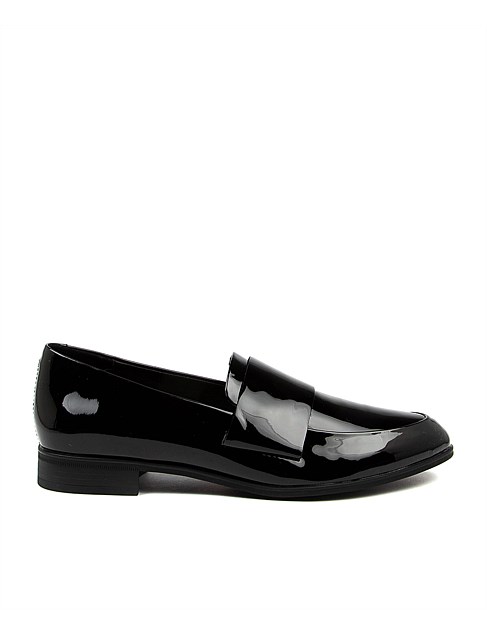 Granite Black Patent Leather Loafers