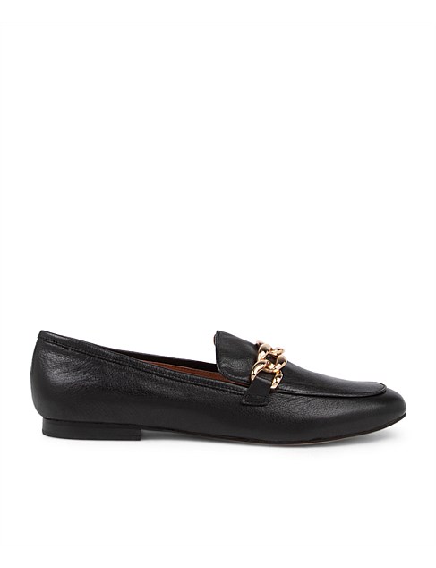 Gollish Black Leather Loafers