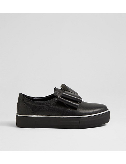 Filliy Black Leather Sneakers