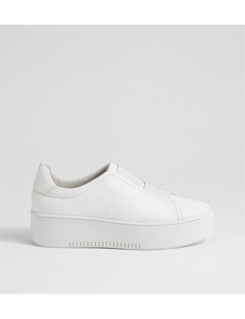 Wallas White Leather Sneakers