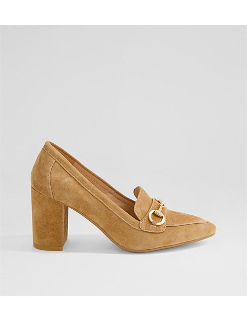 Sundaye Cappuccino Suede Heels