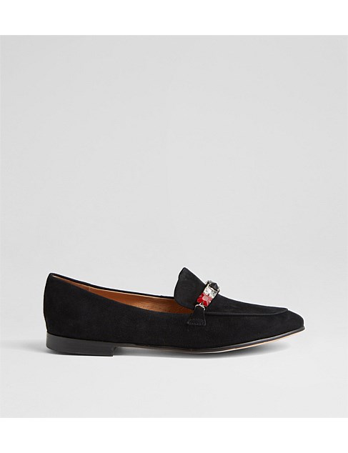 Ulriki Black Suede Loafers