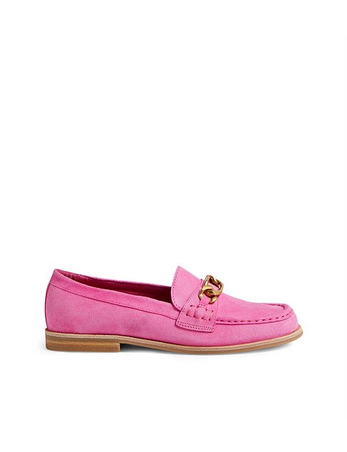 Quilm Lipstick Suede Loafers