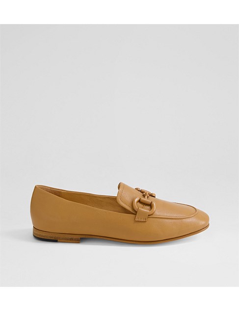 Utah Dark Tan Leather Loafers