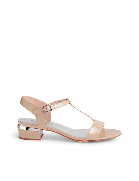 Taner Cafe Patent Leather Sandals