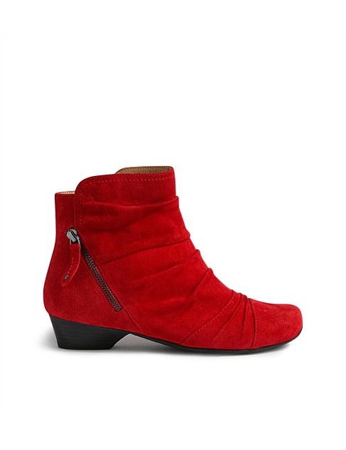 Camryn XW Red Suede Ankle Boots