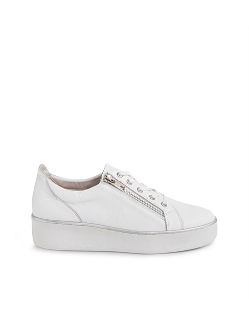 Zissy W White Leather Sneakers