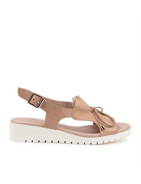 MALIKA CAFE LEATHER SANDALS