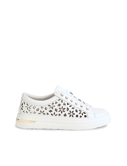 Wim White Leather Sneakers