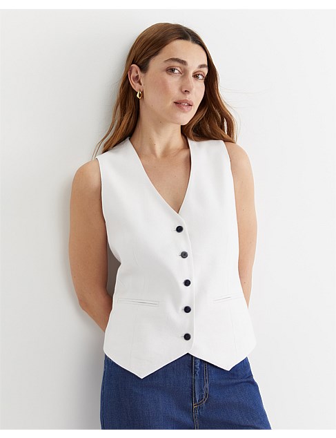 BRIANNE LINEN VEST