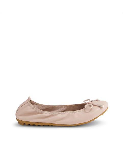 Berlin Rose Leather Ballet Flats