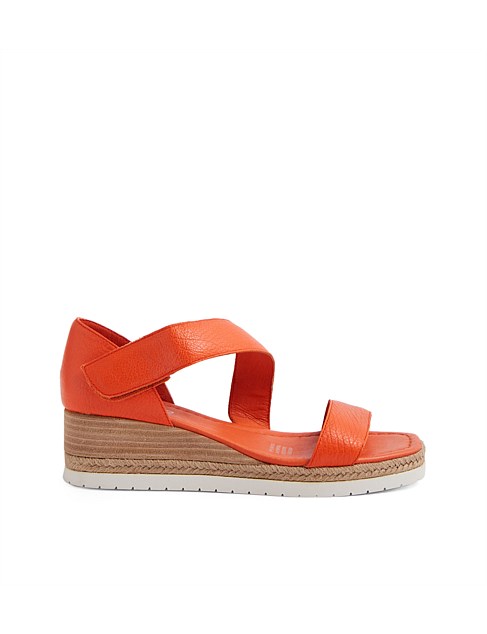 Inari New Orange Leather Sandals