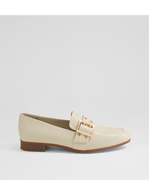 Gelaye Almond Leather Loafers