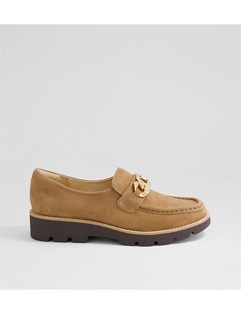 Meime Light Choc Suede Loafers