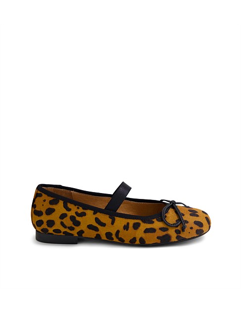 Boowie Leopard Pony Mary Janes