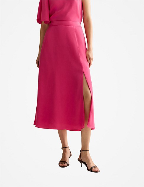 A-Line Split Detail Skirt