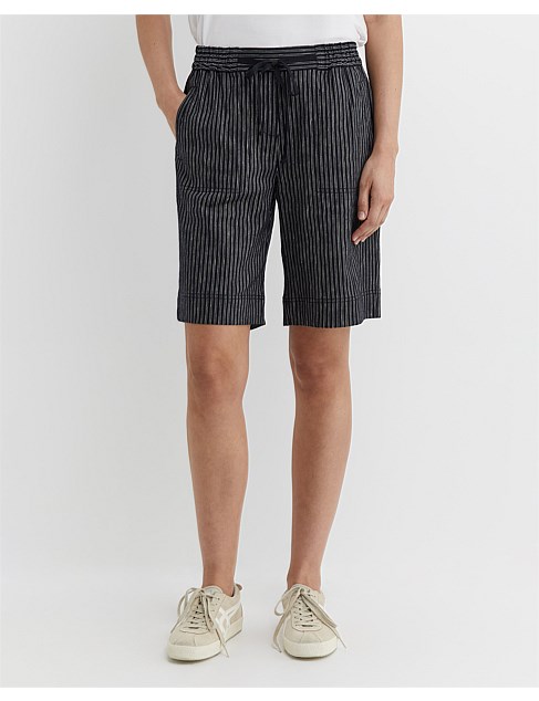 ROSA STRIPE LINEN SHORT