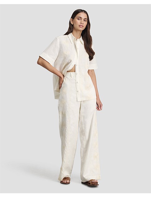 RHI LINEN PALM PANT