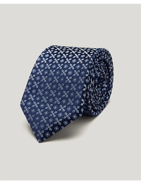 Silk Geo Jacquard Tie