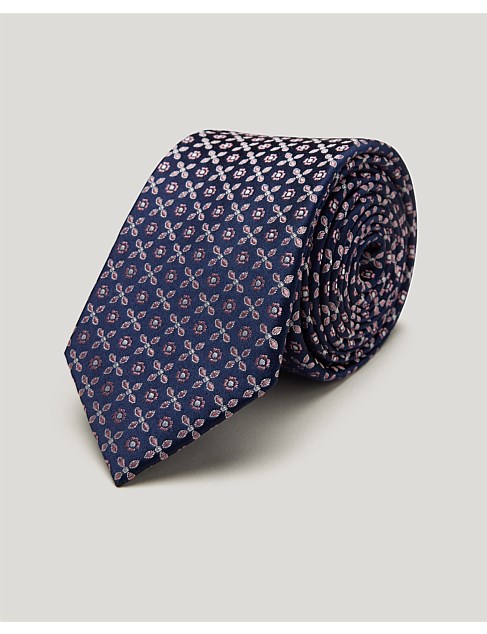 Silk Geo Jacquard Tie