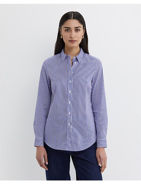 STRIPE LILY VOILE SHIRT