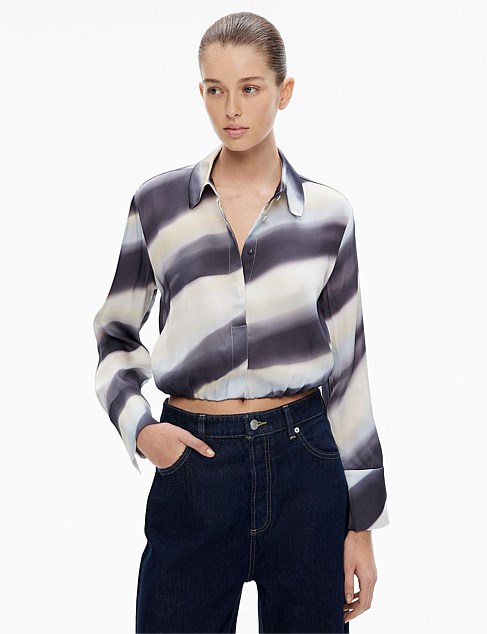 Elasticated Crop Shirt