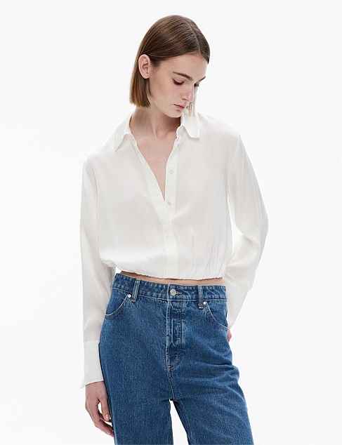 Elasticated Crop Shirt