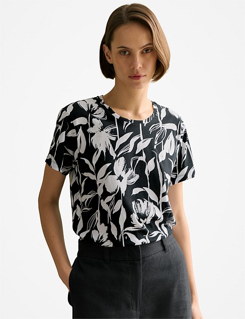 Pima Cotton Floral T-shirt