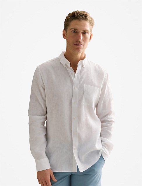 Regular Fit Classic Linen Shirt