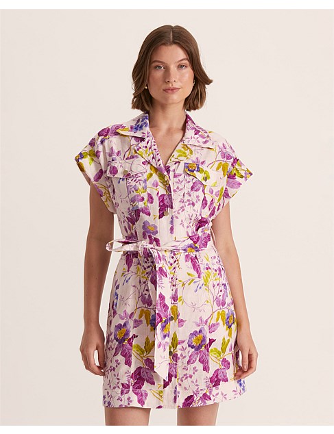 WILDFLOWER LINEN UTILITY DRESS