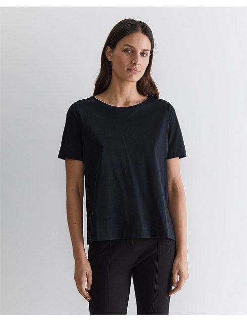 MERCERISED COTTON TEE