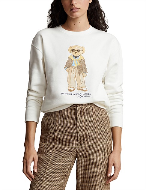 POLO BEAR FLEECE CREWNECK SWEATSHIRT