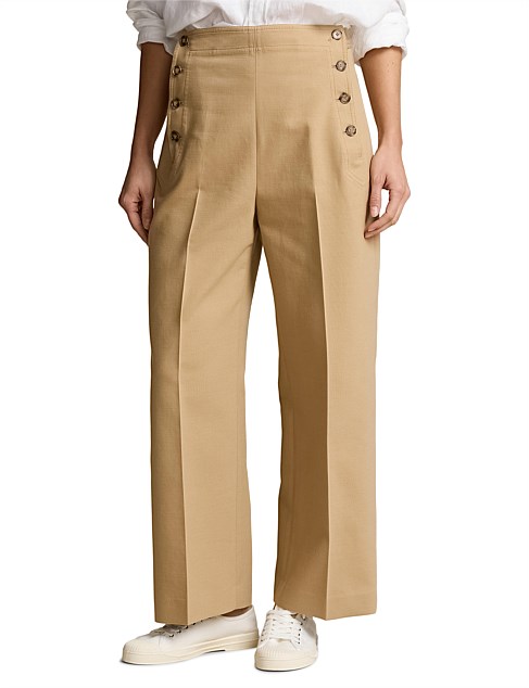 WIDE-LEG CROPPED SAILOR PANT