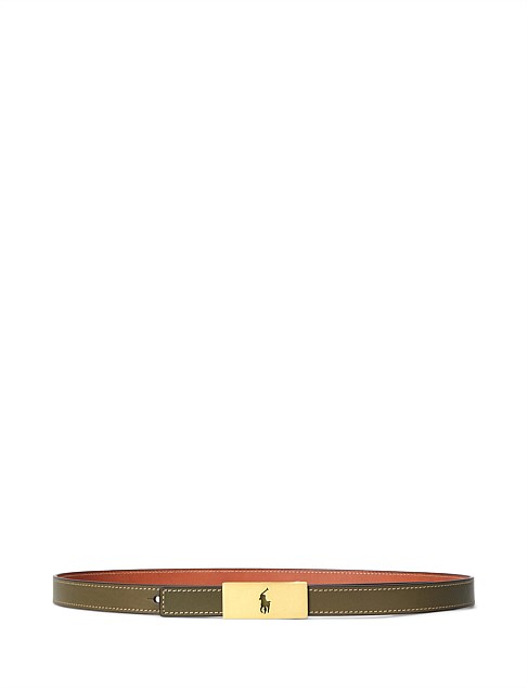 POLO ID REVERSIBLE VACHETTA LEATHER BELT