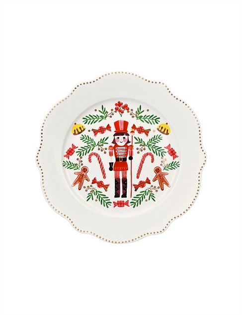 Nutcracker Holly New Bone China 19cm Side Plate