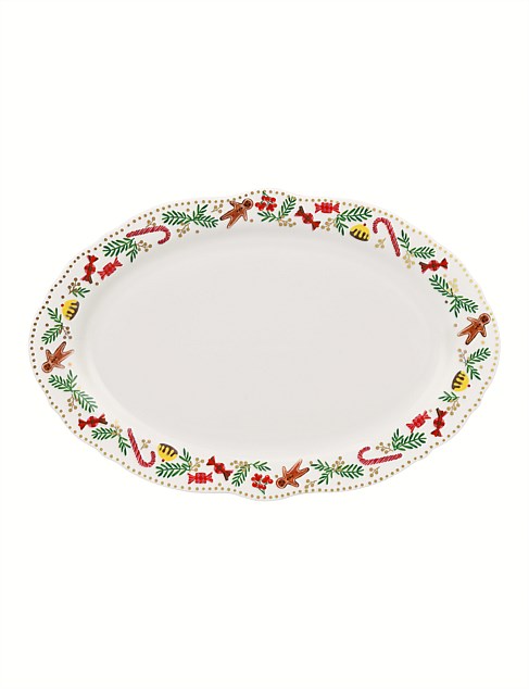 Nutcracker New Bone China Oval Platter 35cm