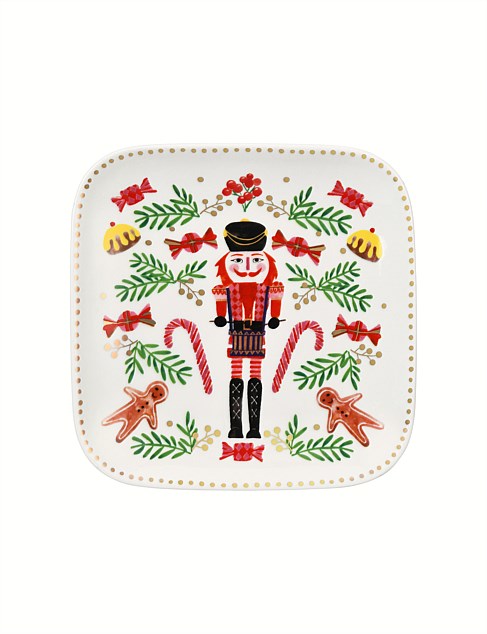 Nutcracker New Bone China Square Platter 15cm