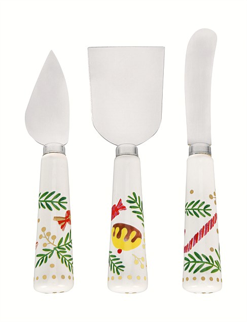 Nutcracker Cheese Knives Set of 3