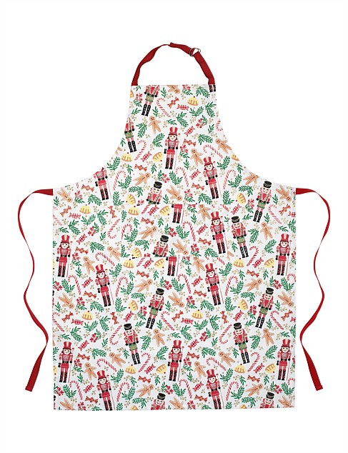 Nutcracker Holly & Noel Cotton Apron