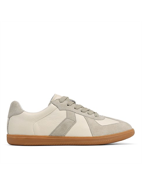 BLAZE Off White Suede Leather Sneaker