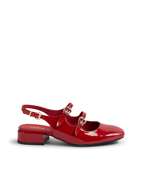 Virazzo Dark Red Patent Leather Heels