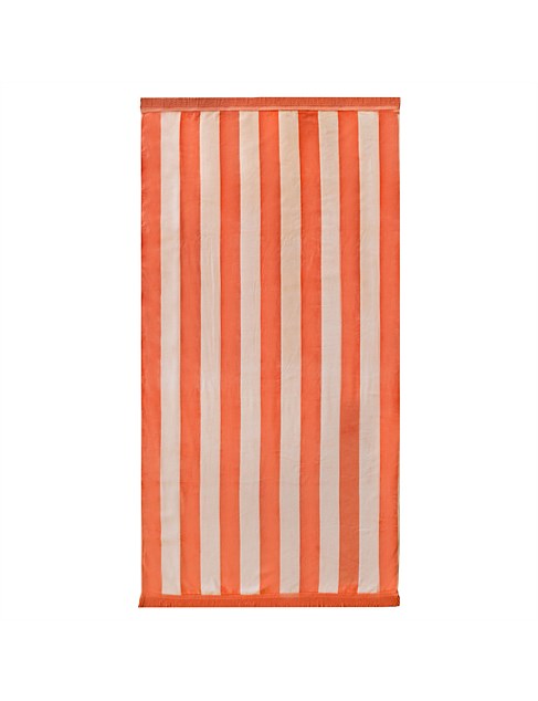 BURLEIGH BLUSH STRIPE AUSTRALIAN COTTON BEACH TOWEL