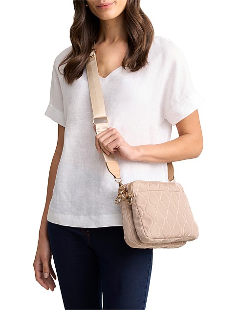 NOELE CROSSBODY BAG - SAND